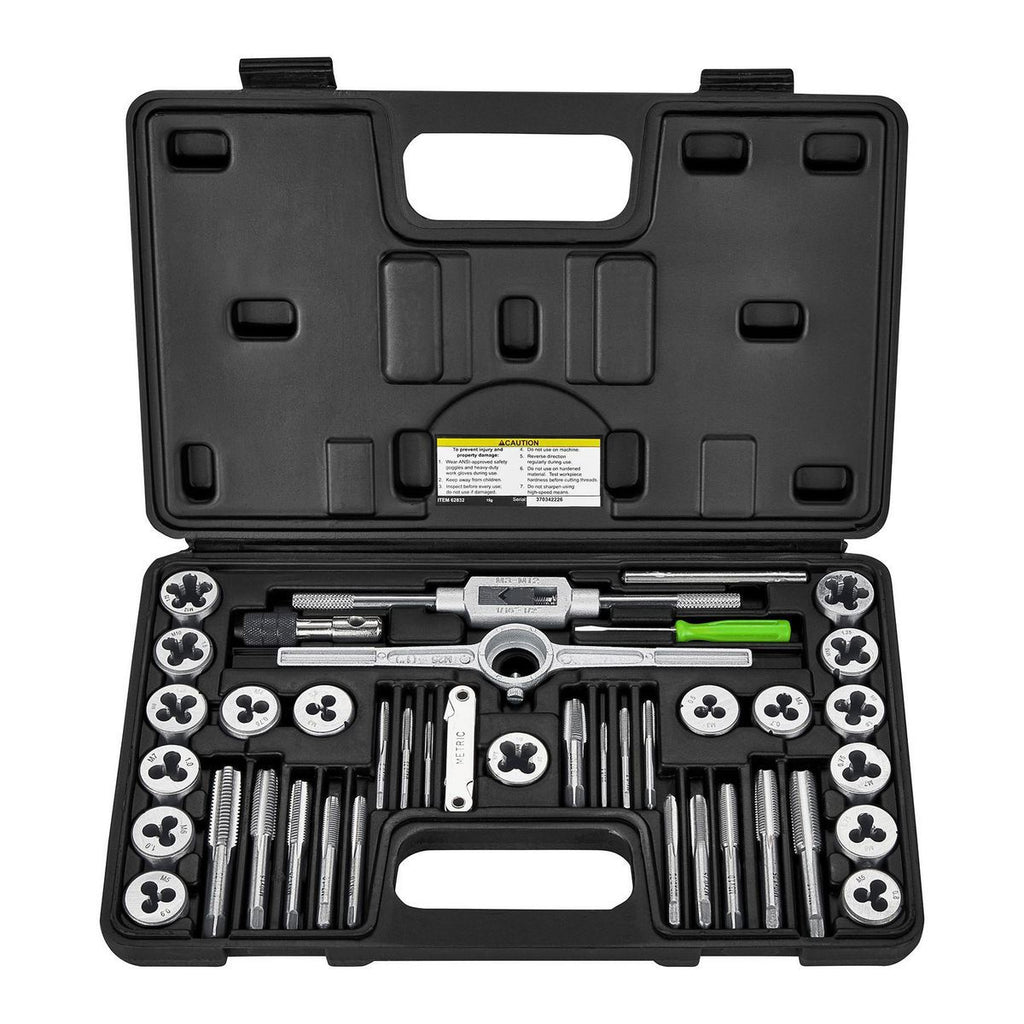 Carbon Steel Metric Tap and Die Set, 40 Piece I7843