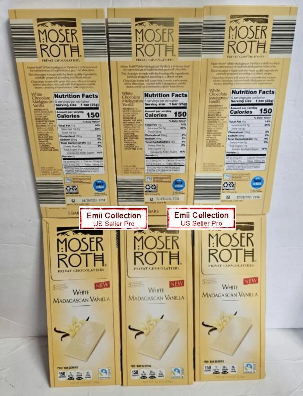 White Madagascan Vanilla Chocolate 6 Bars R467