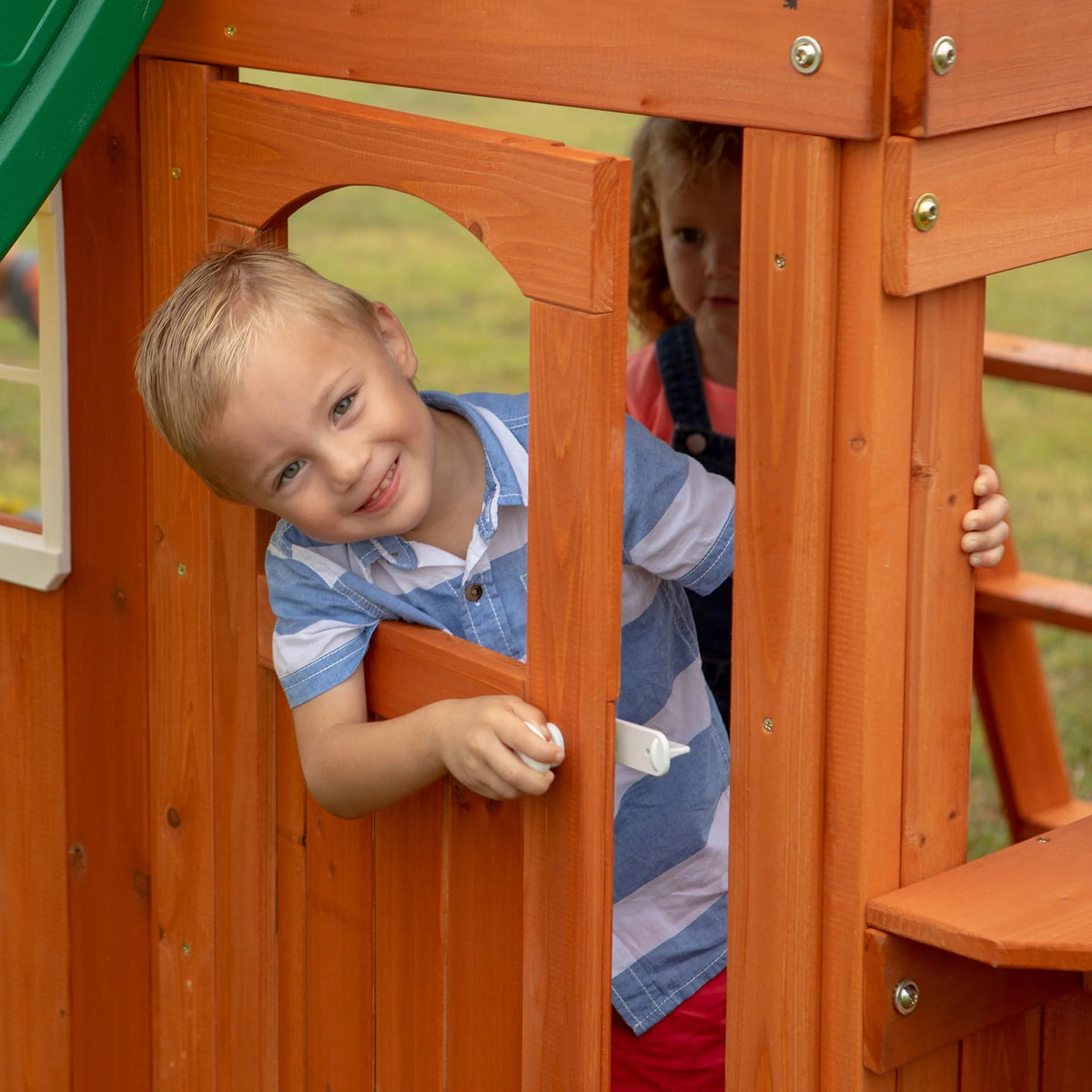 Cedar Wooden Swing Set S7417
