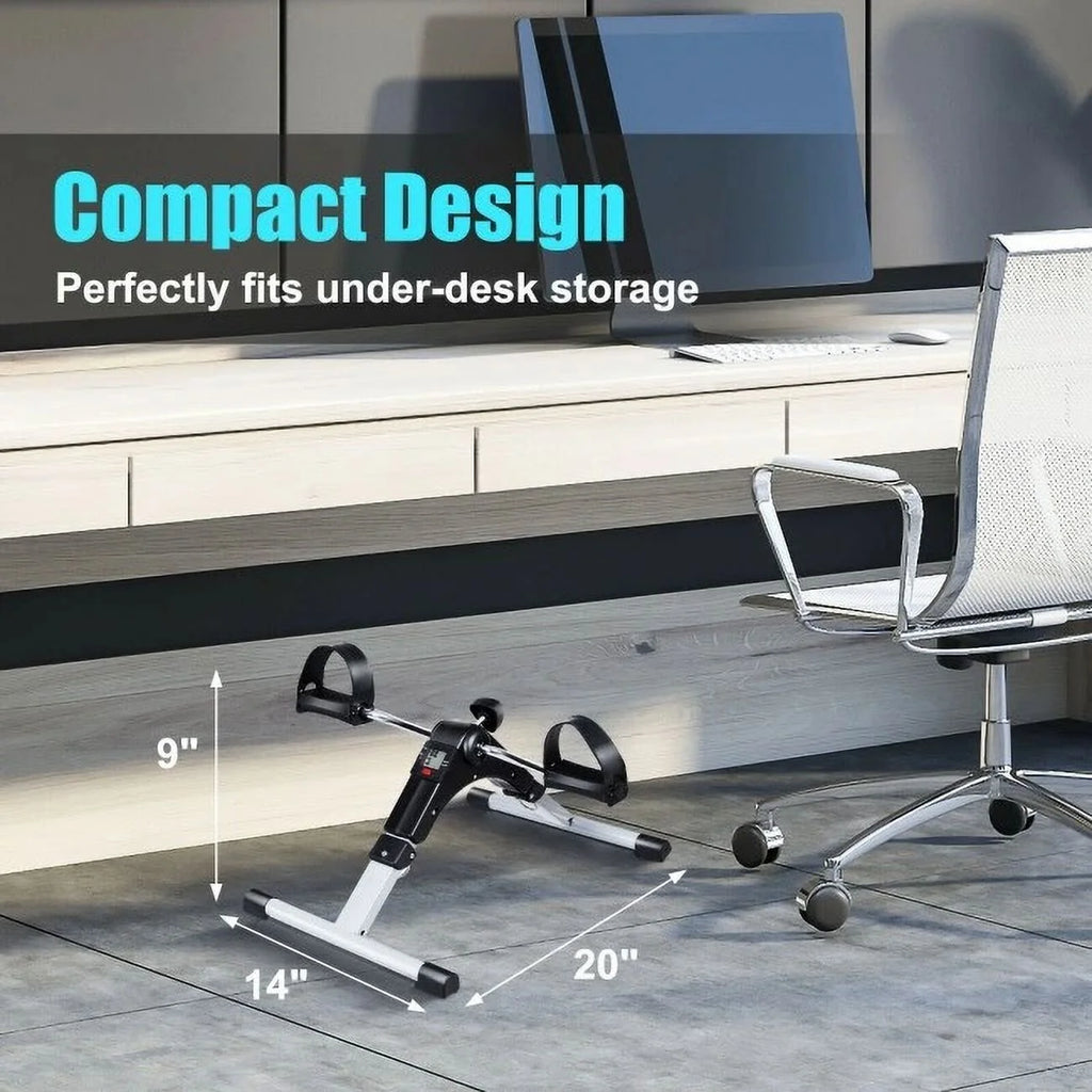 Folding Pedal Exercise Bike with Electronic Display I644