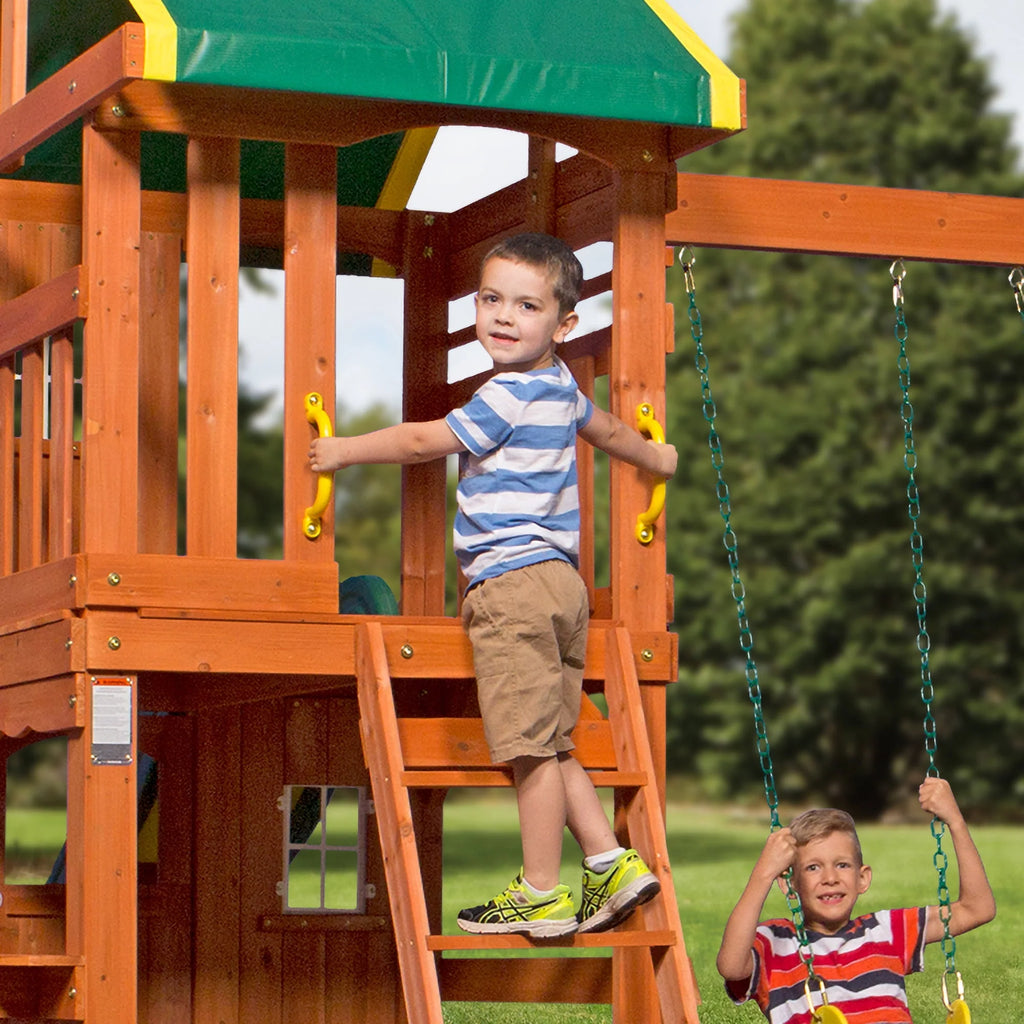 Cedar Wooden Swing Set S7417