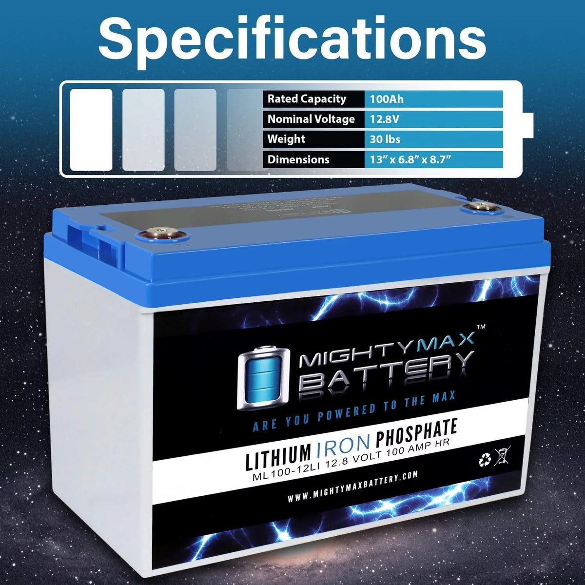 12V 100AH Lithium Battery X3999