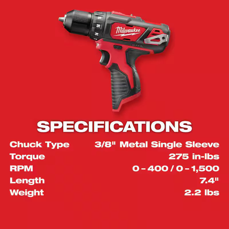 12V Cordless 4-Tool Combo Kit with 1.5Ah Batteries and Charger I85772
