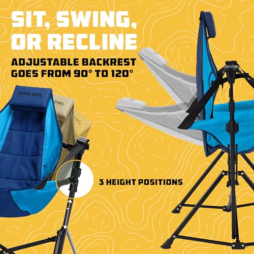 Portable Folding Rocking Camping Chair with Carry Bag B9305