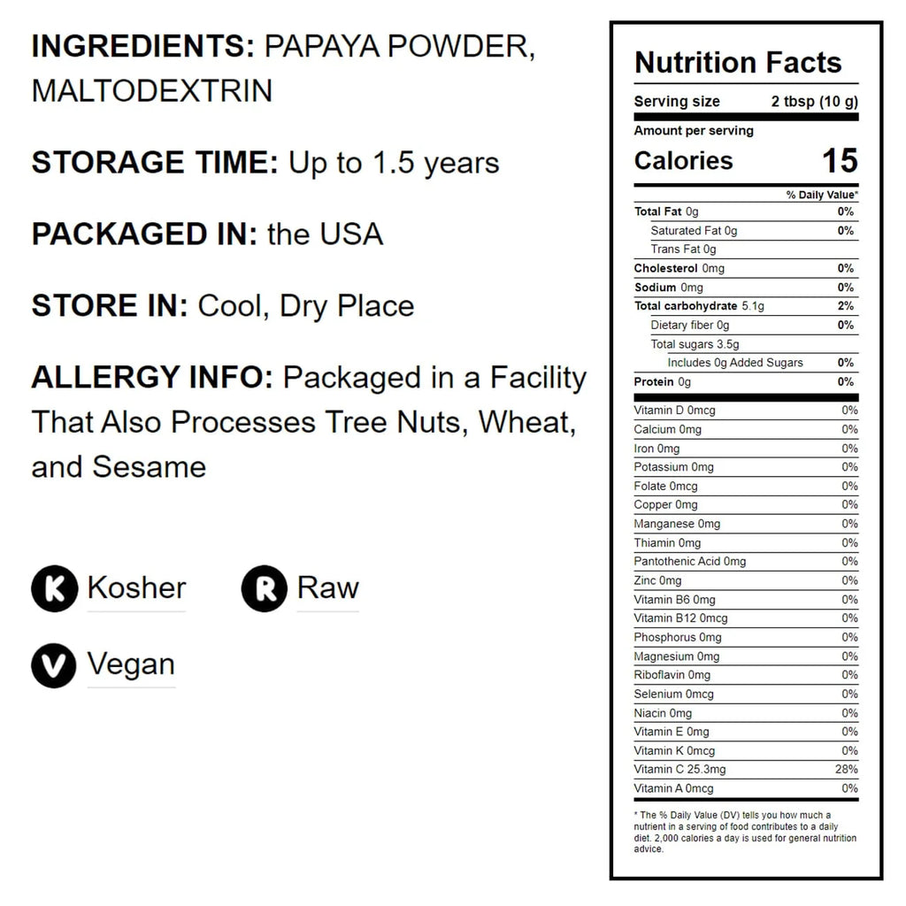 Papaya Powder 5 Pounds O478