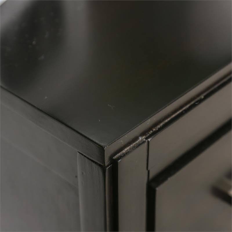 Espresso Wood 5-Drawer Chest T32569