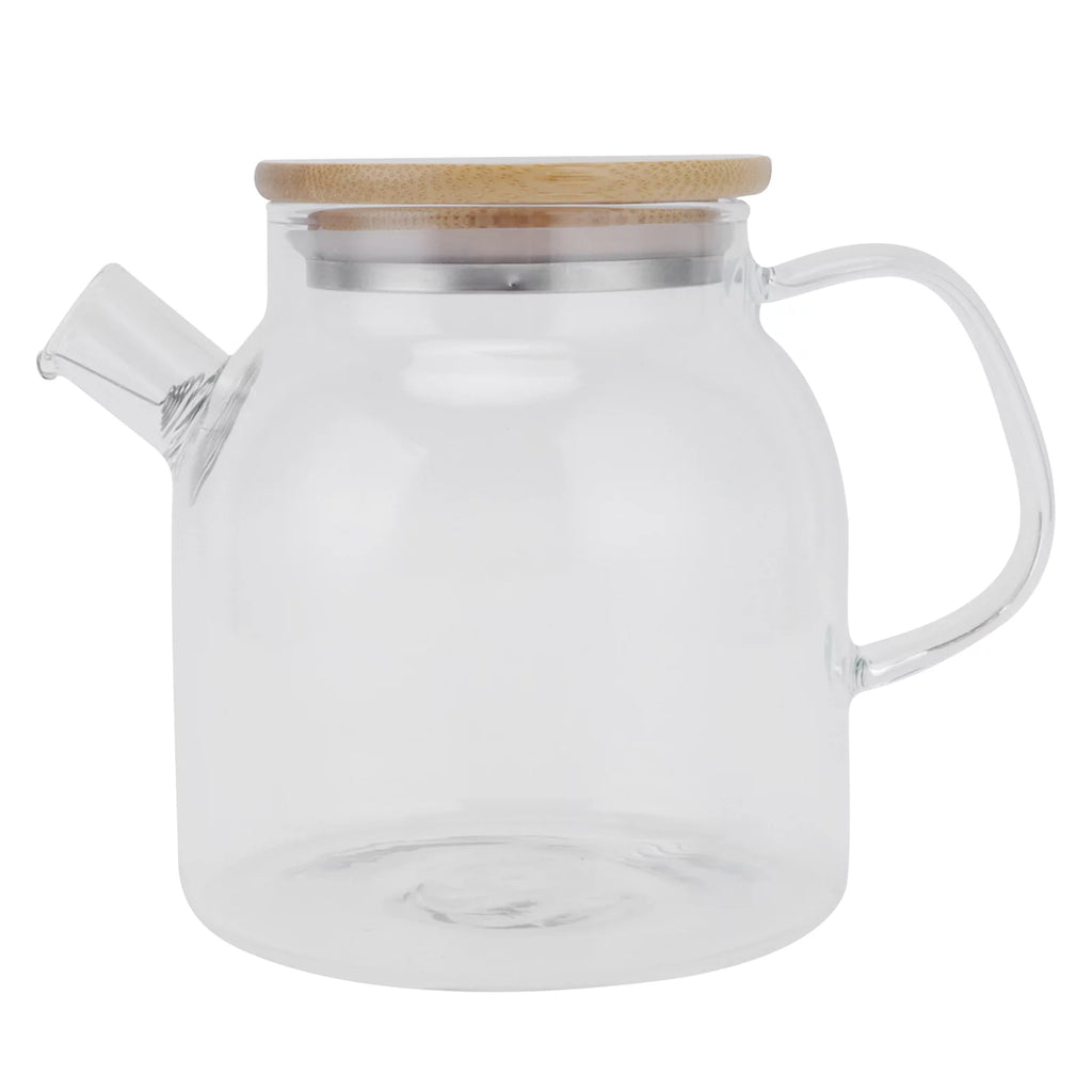 Transparent Glass Tea Pot 600ml Heat Resistant D89111