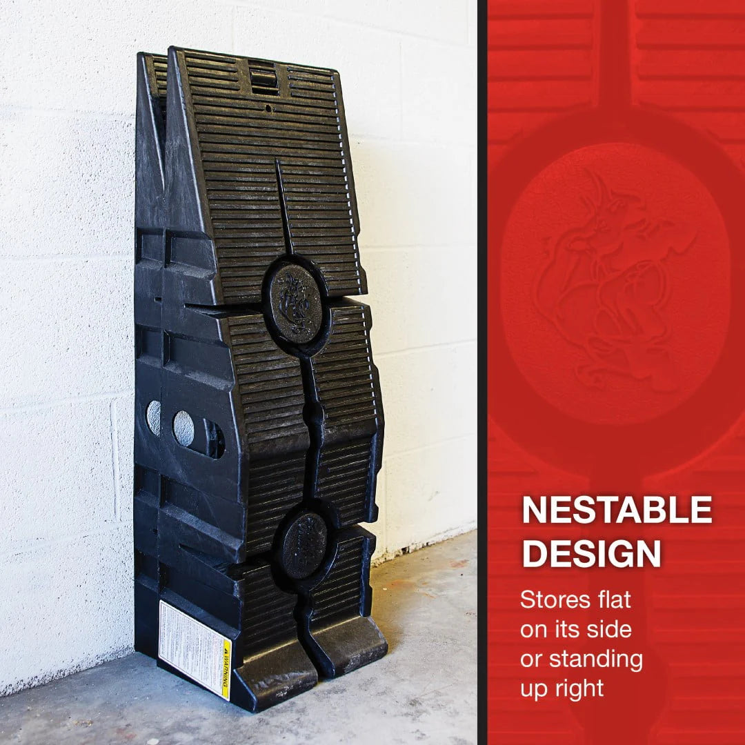 Black Resin Vehicle Ramp Pair, 12,000lb, 2 Pieces B566530
