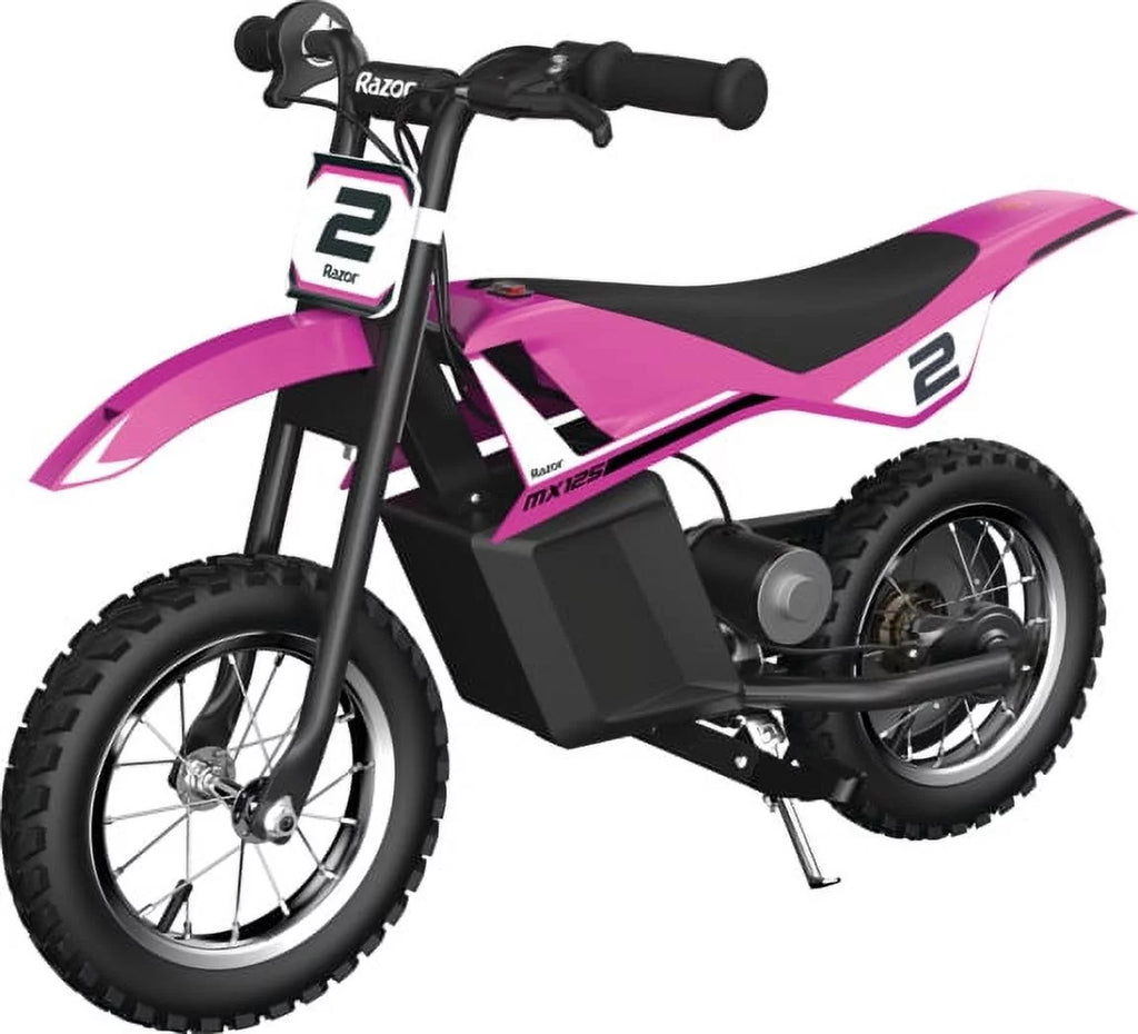 Black Electric-Powered Dirt Bike O22947