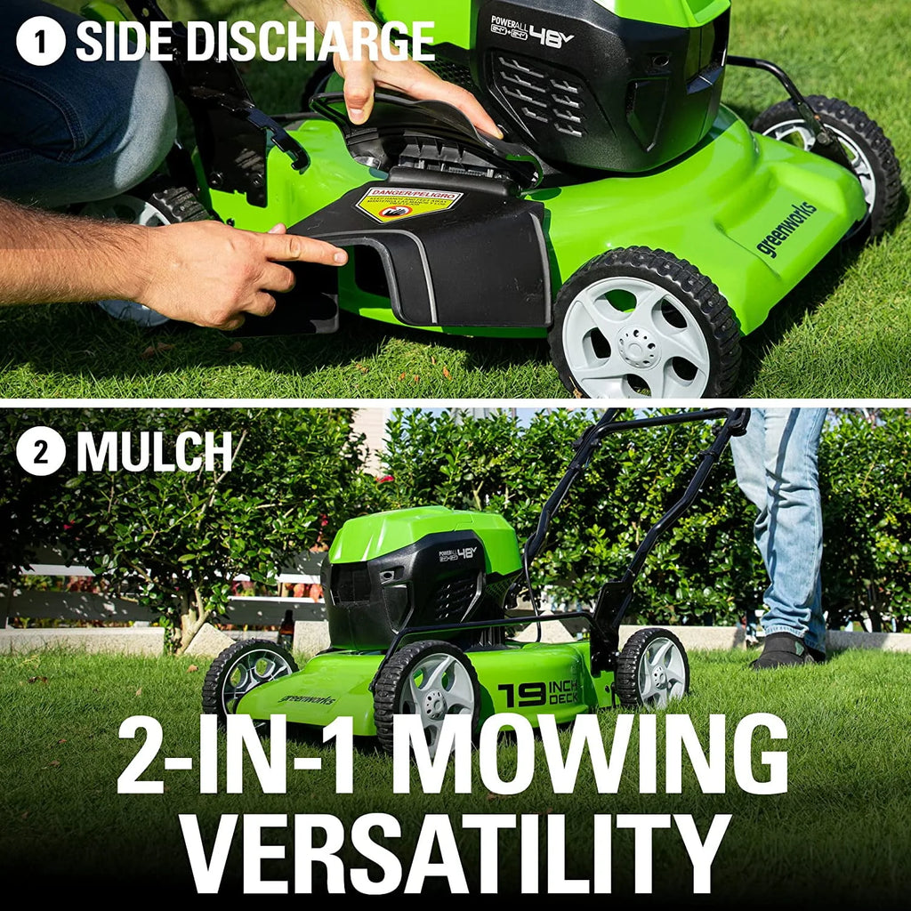 19 Brushless Push Lawn Mower with Batteries and Charger W193433