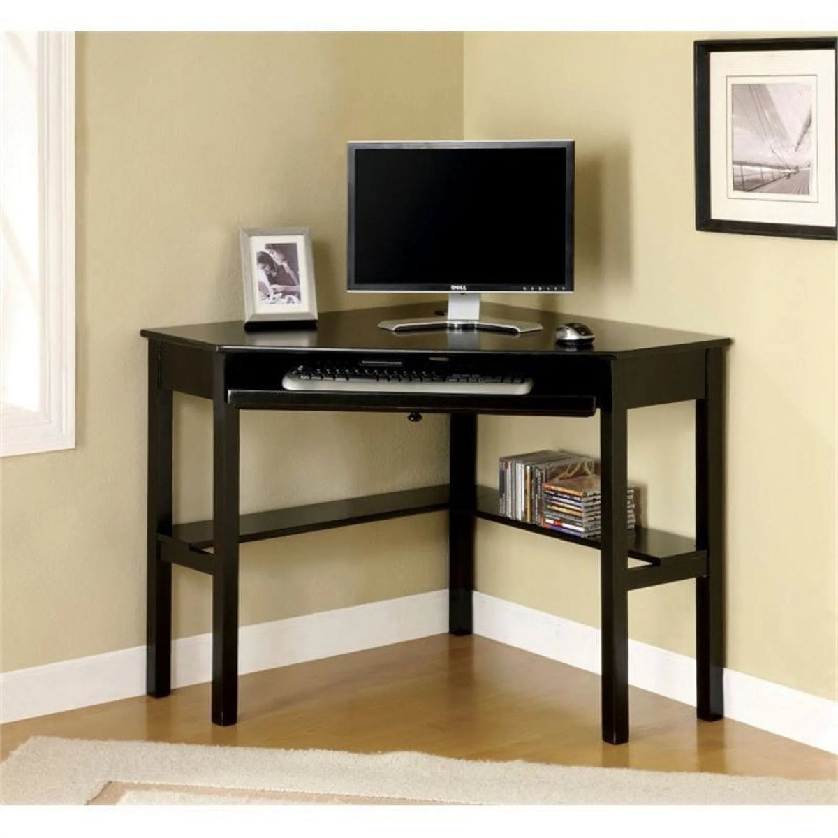 Black Corner Computer Desk X9265