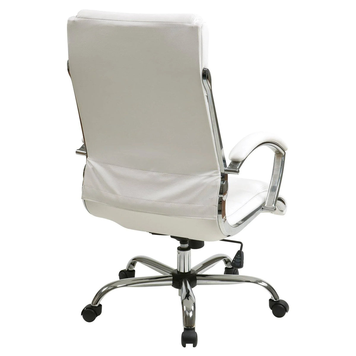 Cream Faux Leather Executive Chair E284975