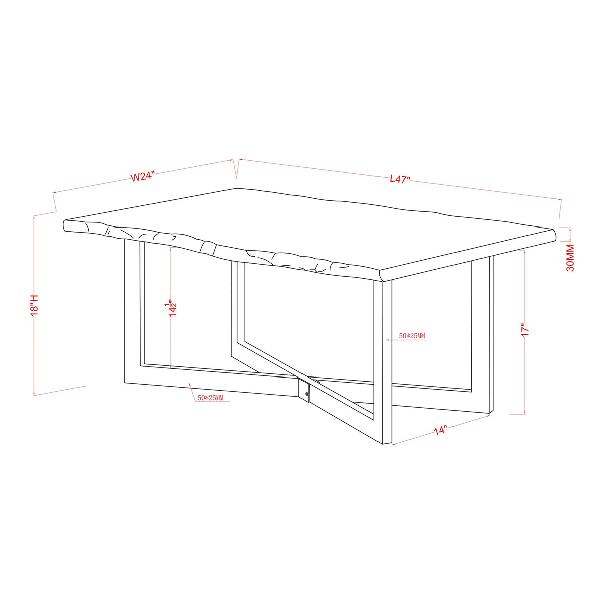 Oak 2-Piece Coffee Table Set D51989