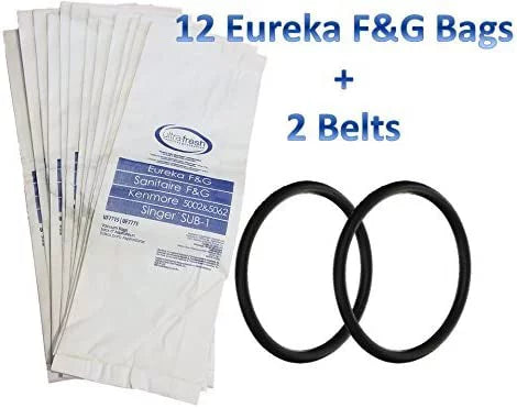 Vacuum Cleaner Outer Bag with 12 Allergen Filtration Bags and 2 Belts M60213