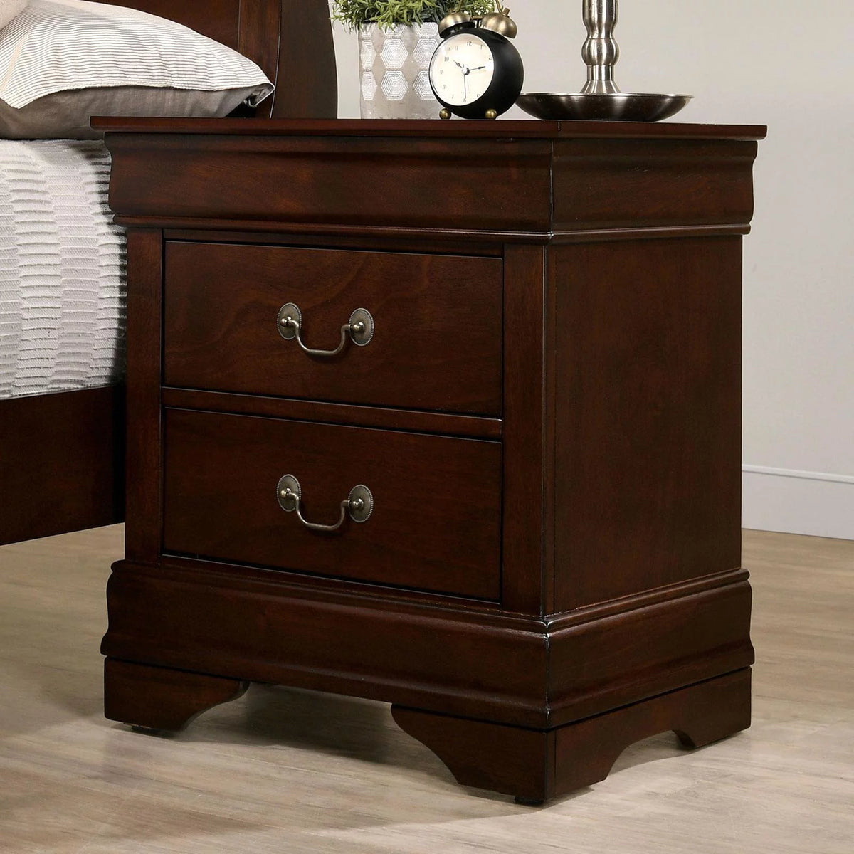 Cherry Solid Wood 5pcs Bedroom Set J30267