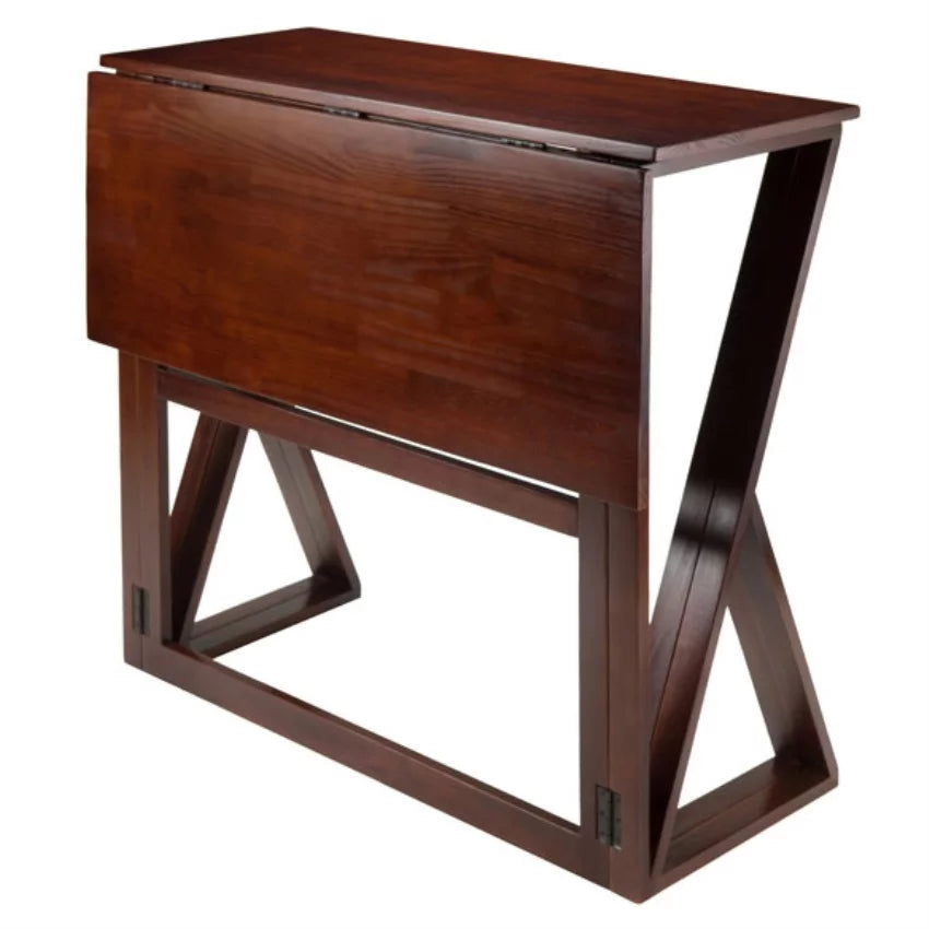 3-Pc Drop Leaf High Table with 2 Cushion Round Seat Stools Z25754