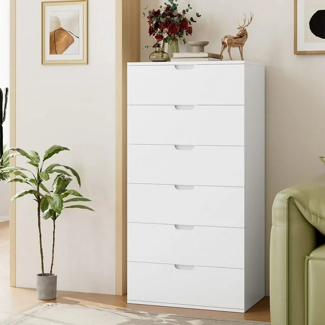 White 5 Drawer Dresser H226