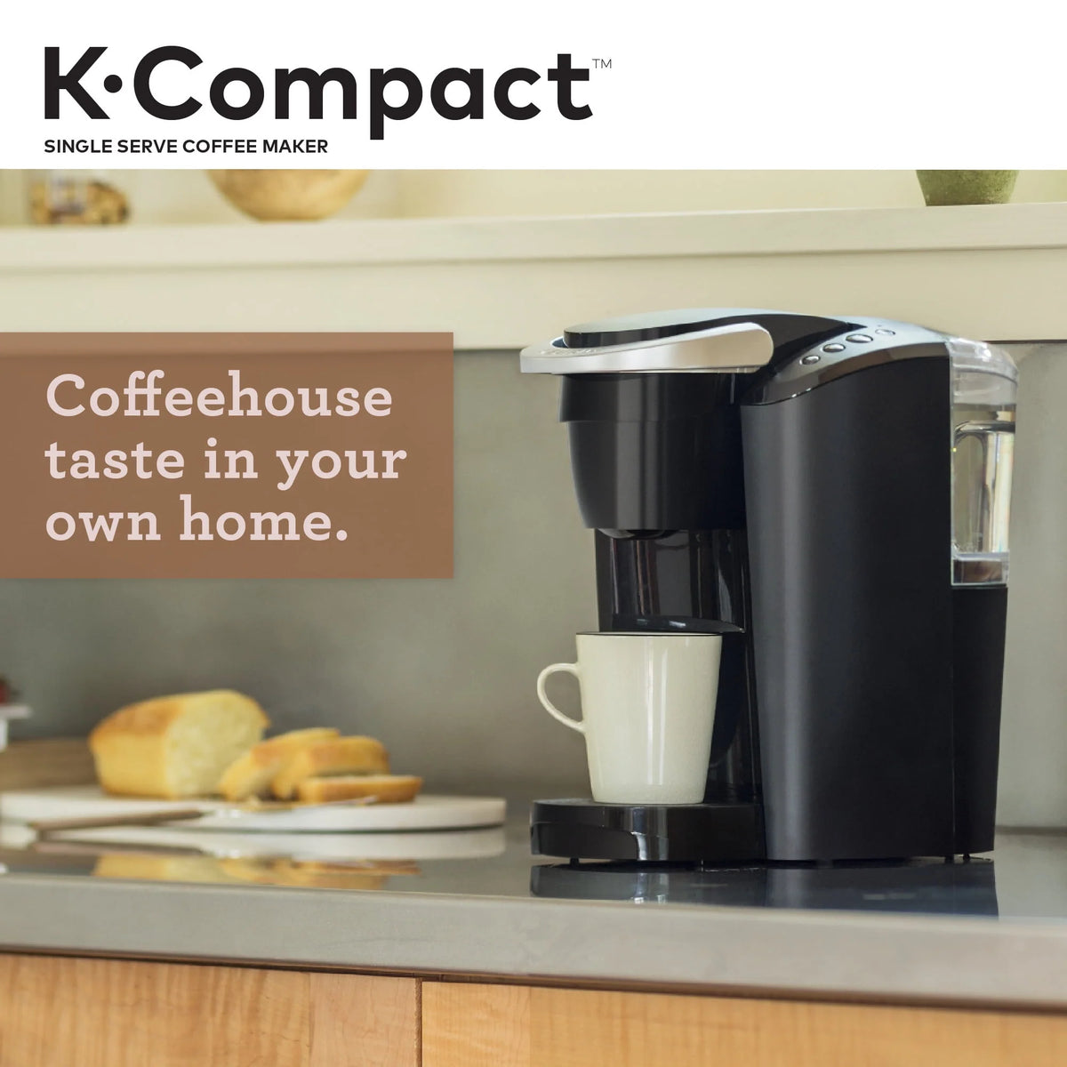 Black Single-Serve K-Cup Pod Coffee Maker S49025