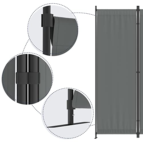 Black 4 Panel Folding Room Divider R482427