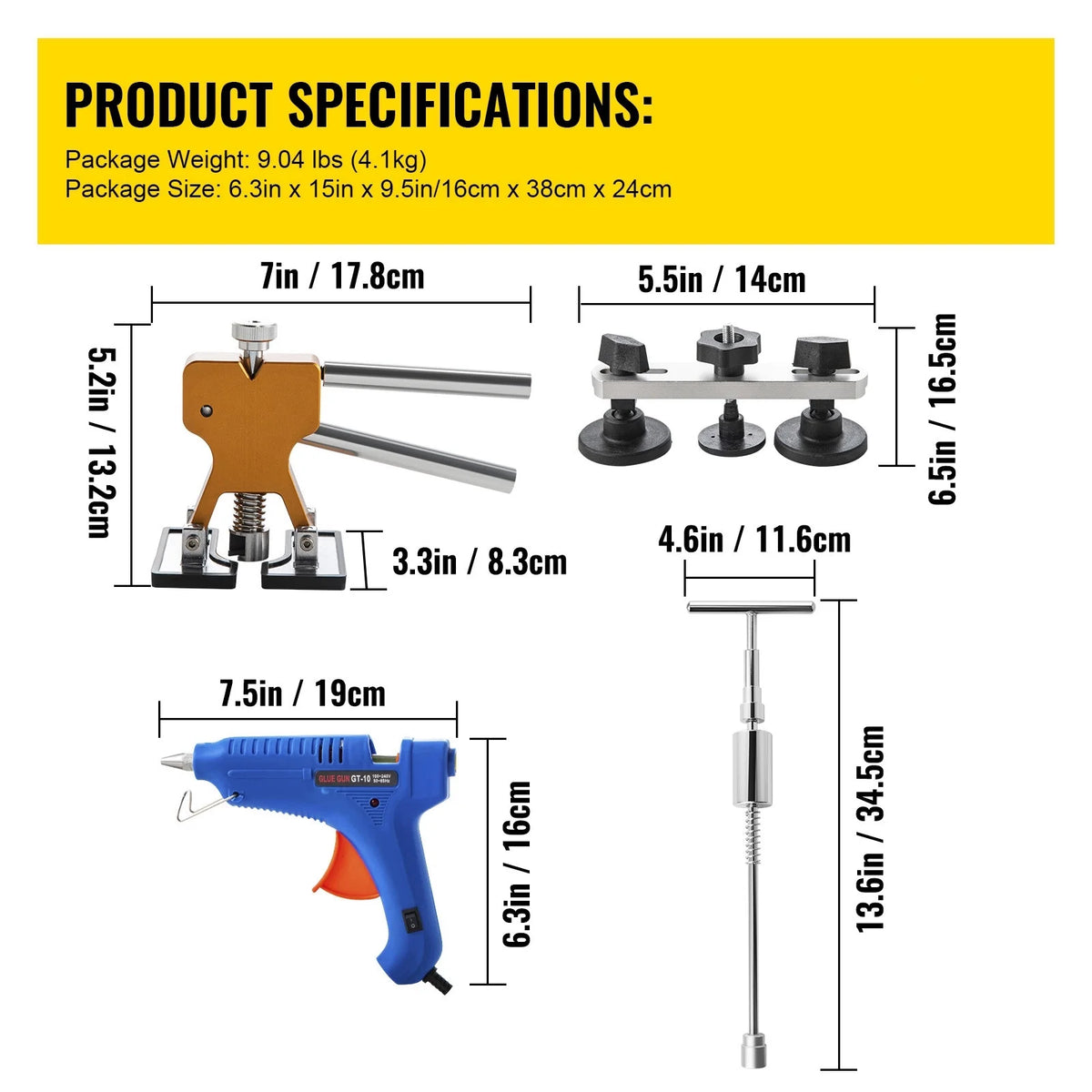 60 Pcs Paintless Dent Repair Tools B920298