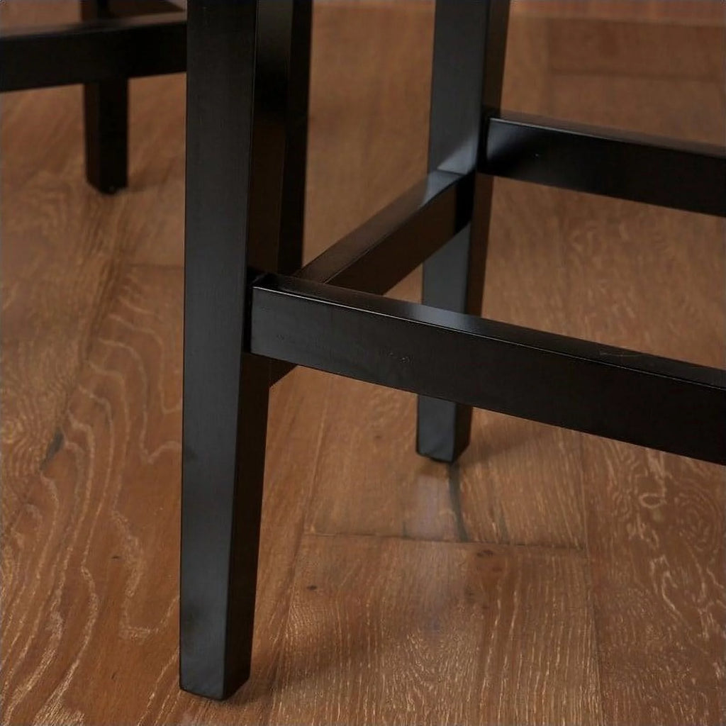 Ivory Backless Counter Stools Set of 2 E8619