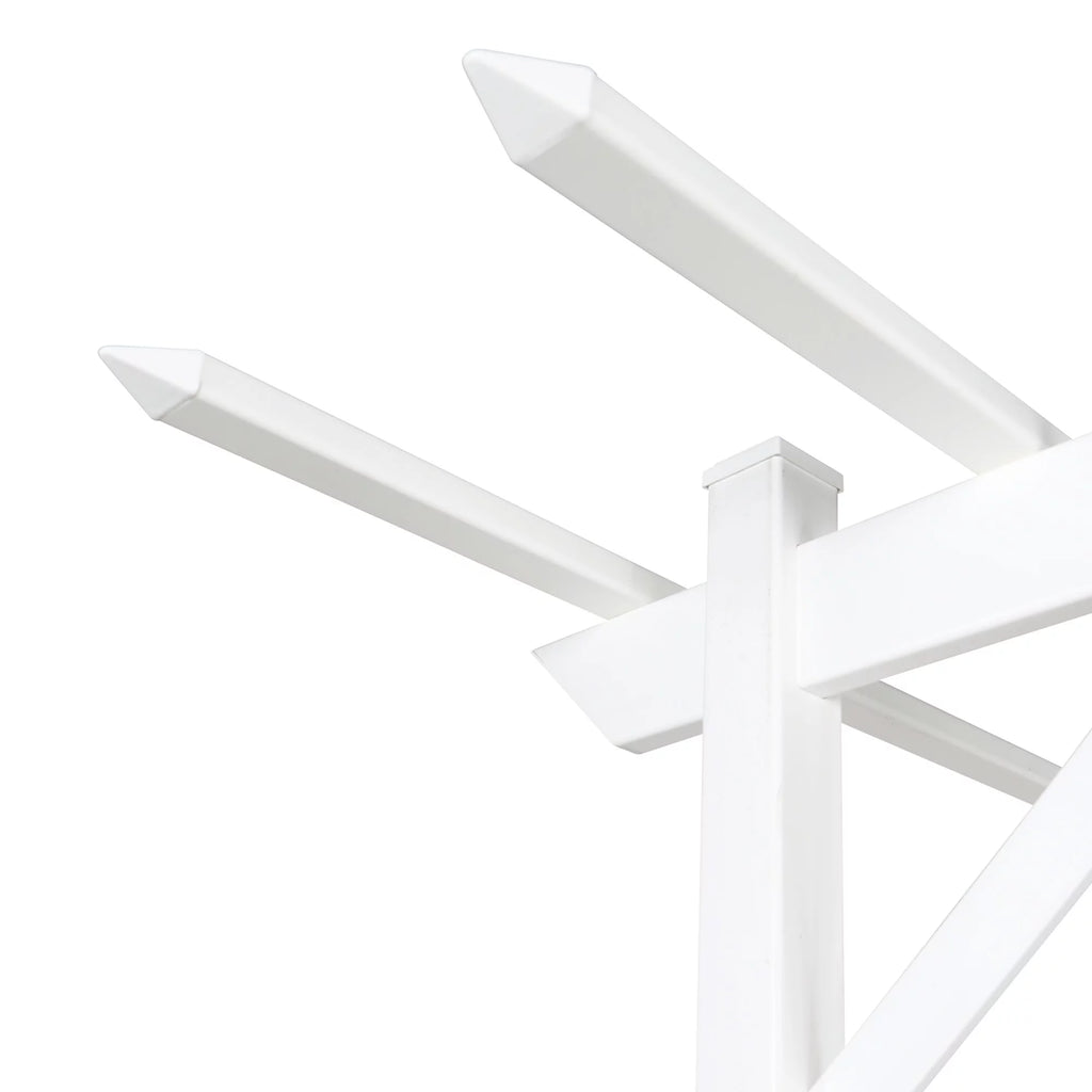 White PVC Garden Arbor Y49543