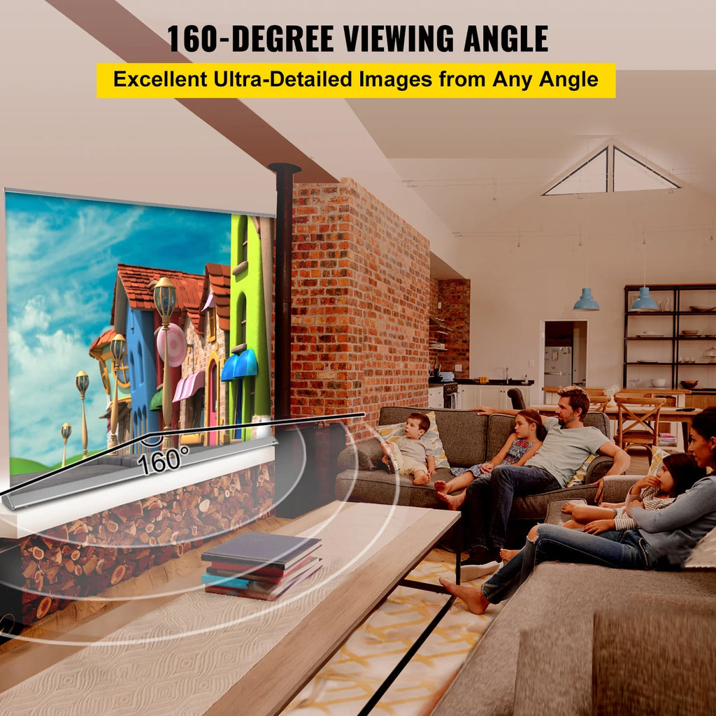 120" 16:9 Manual Pull Up Projector Screen N5664