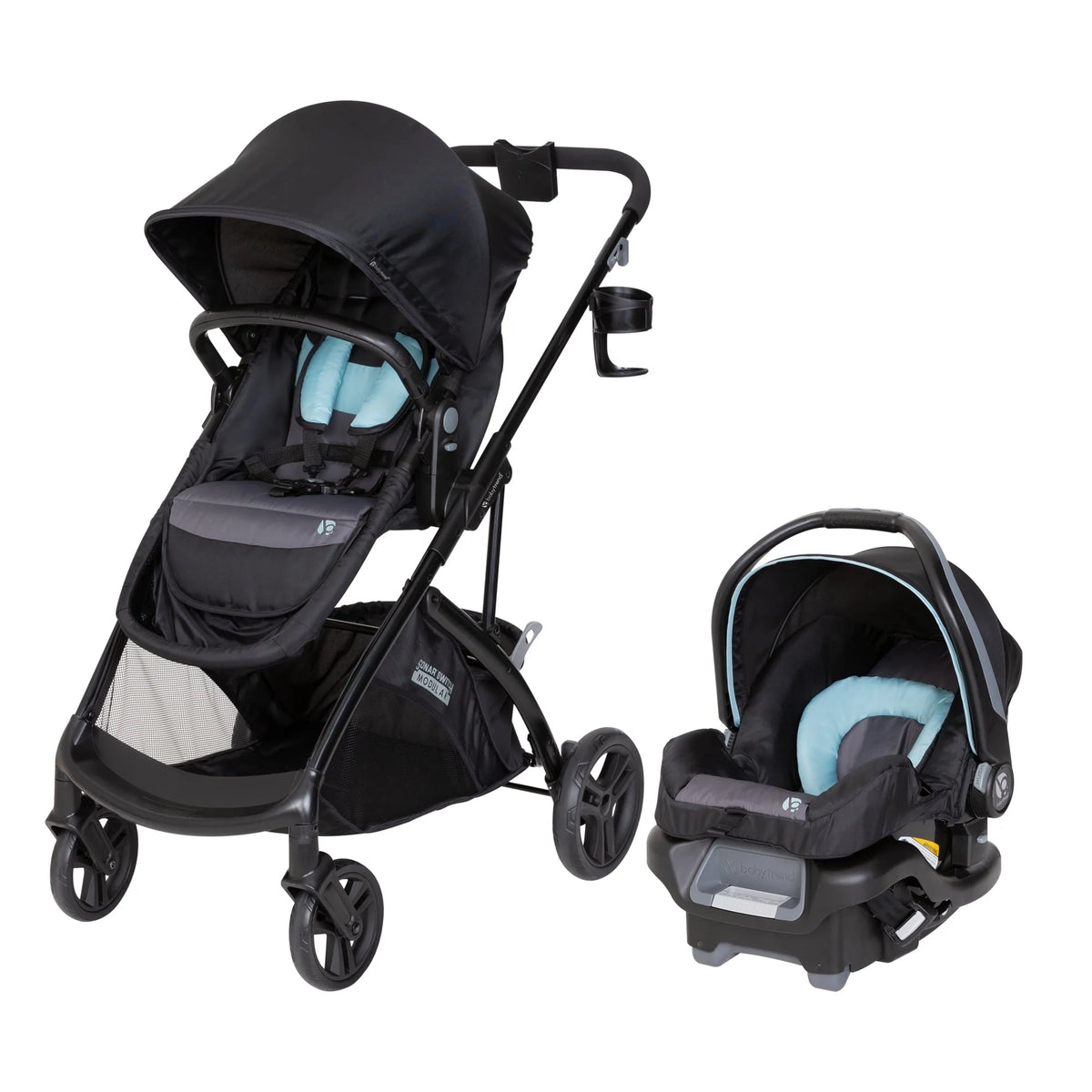Desert Pink 6-in-1 Modular Travel System Stroller Q365604