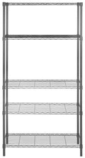 5 Tier Chrome Wire Adjustable Rack U3848