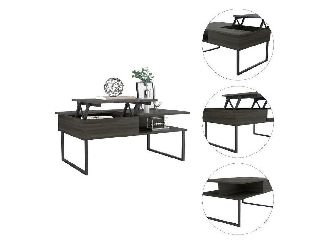 Lift Top Coffee Table with One Shelf B231