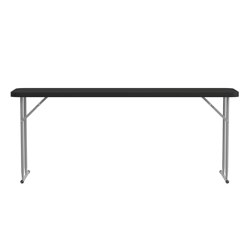 6' White Plastic Folding Training Table Z607
