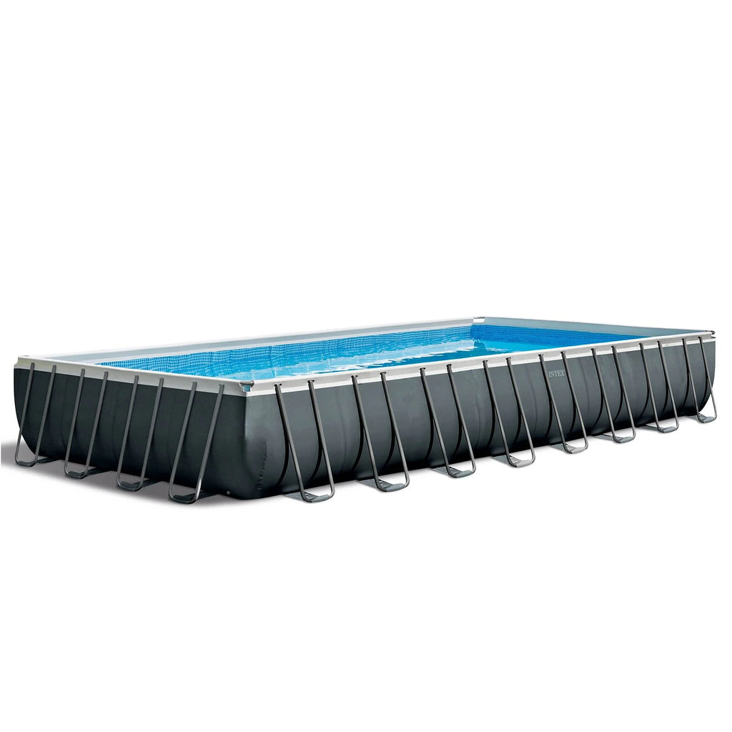 24' x 12' x 52 Rectangular Frame Swimming Pool with Pump P61650