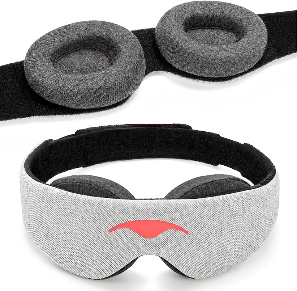 100% Light Blocking Adjustable Sleep Mask with Detachable Eye Cups J9700
