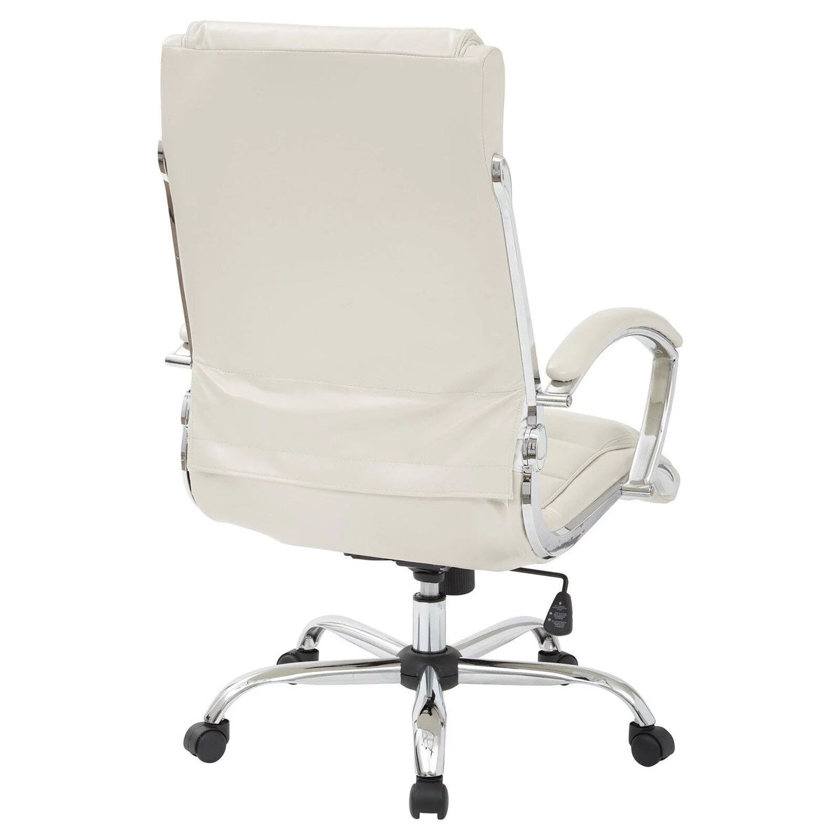 Cream Faux Leather Executive Chair E284975