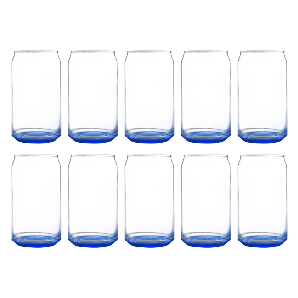 Blue 16 oz Glassware Set of 10 V52596