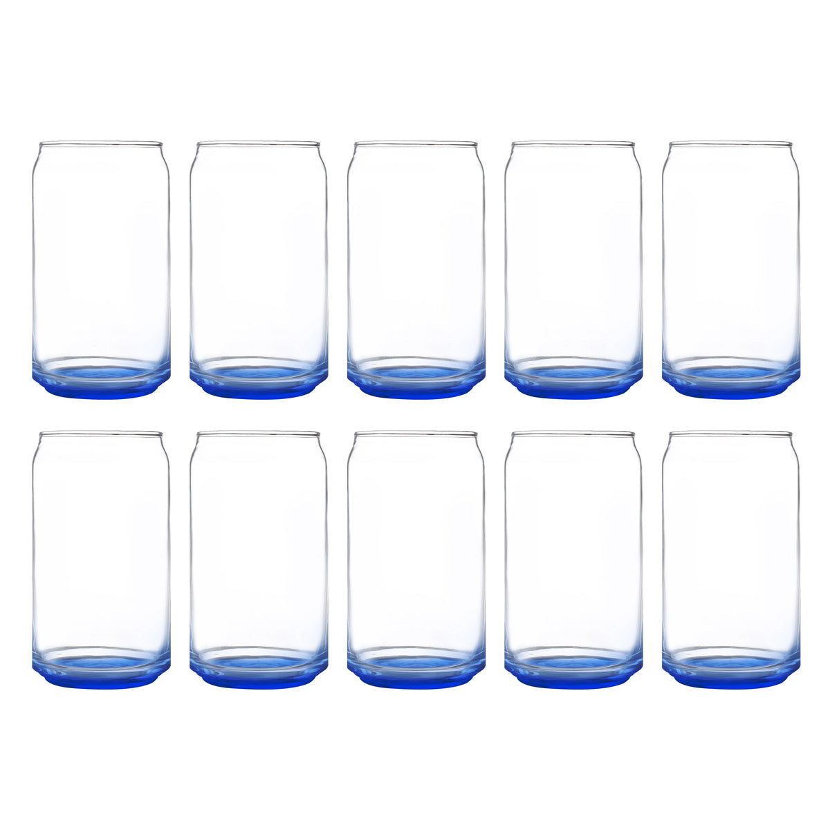 Blue 16 oz Glassware Set of 10 V52596