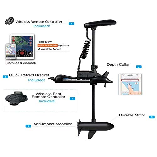 12V 55lbs GPS Trolling Motor with Wireless Remote T236778