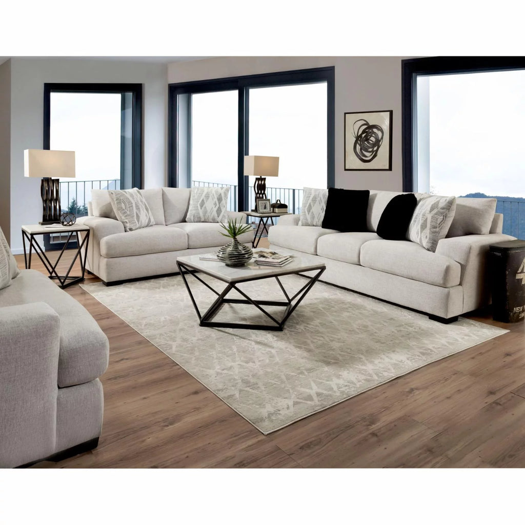 Wood Sofa with 4 Pillows C776909