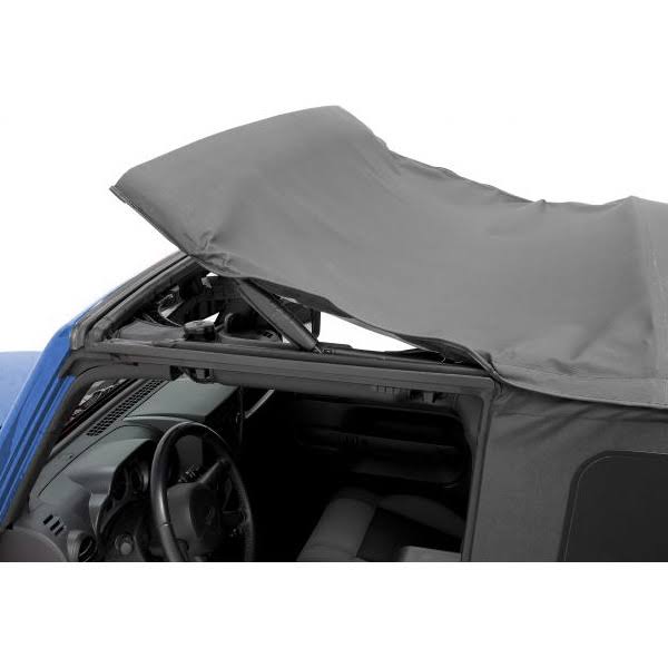 Soft Top with Tinted Side and Rear Windows, Clear Upper Door Skins, Black Denim G788