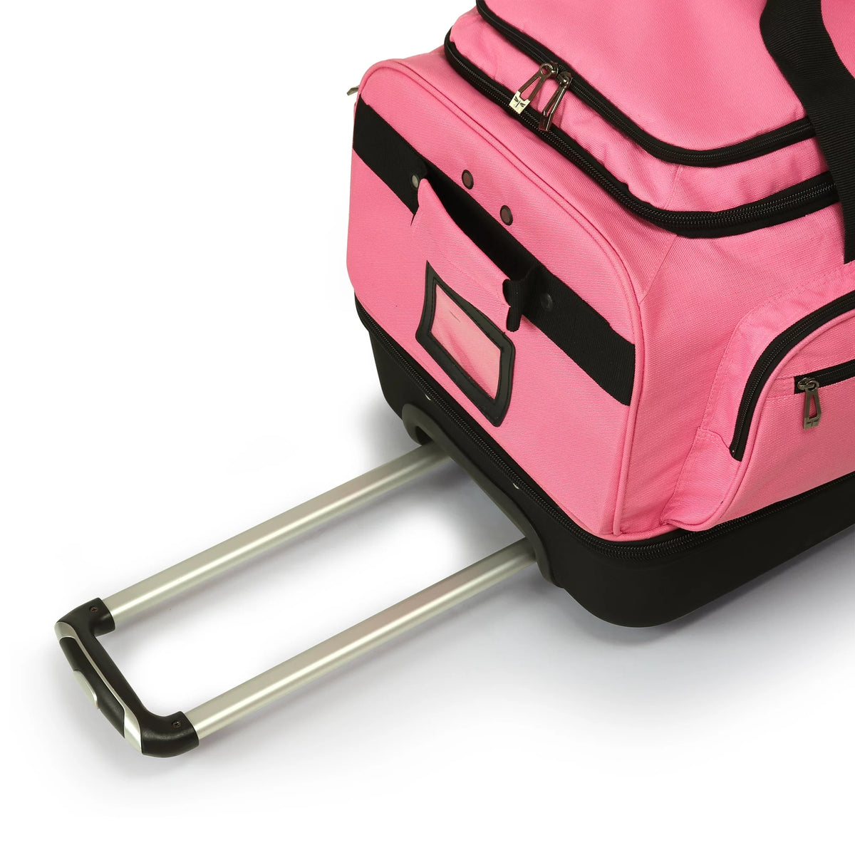 Pink/Black 28 inch Collapsible Duffel with Wheels D143