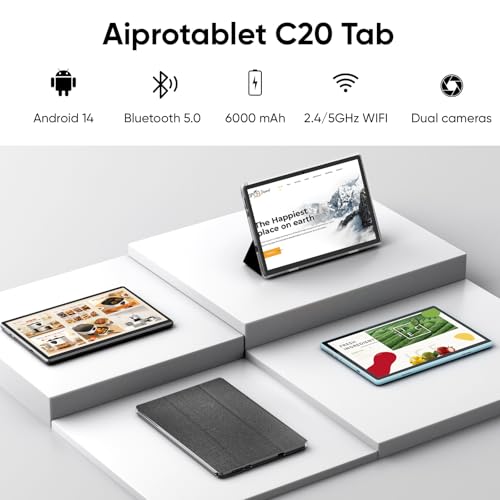10 inch Android 14 Tablet 6GB RAM 64GB ROM Black P782