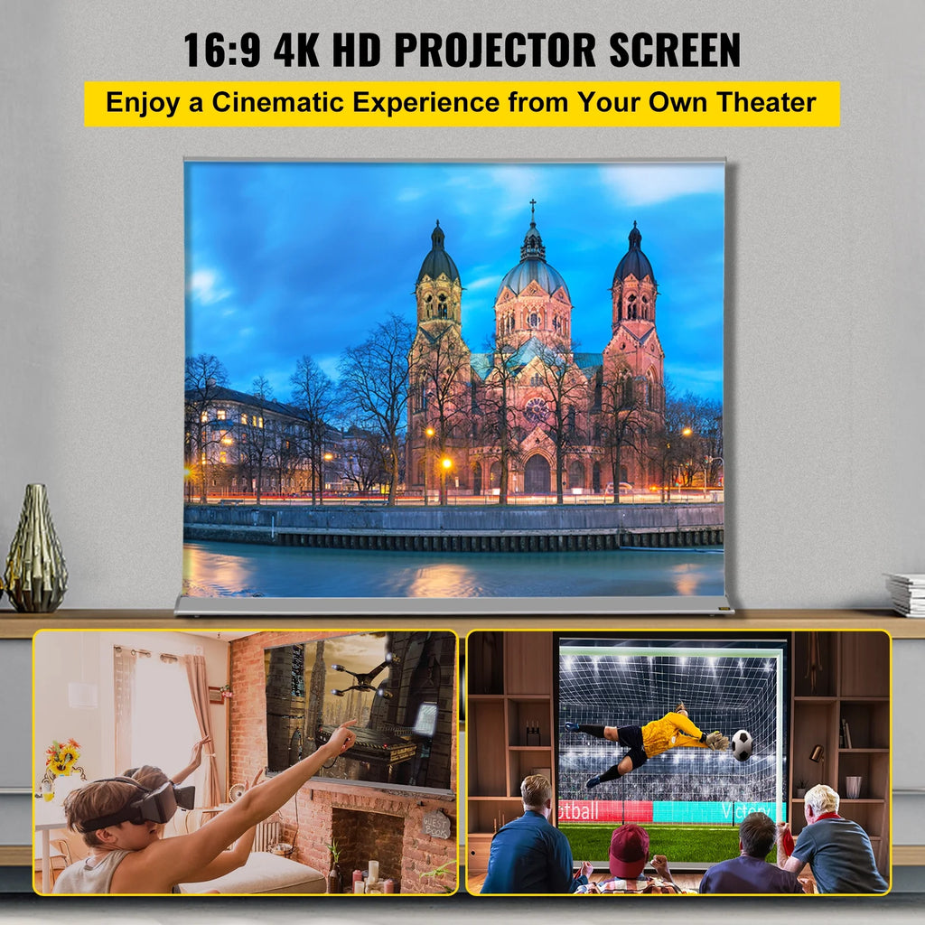 120" 16:9 Manual Pull Up Projector Screen N5664