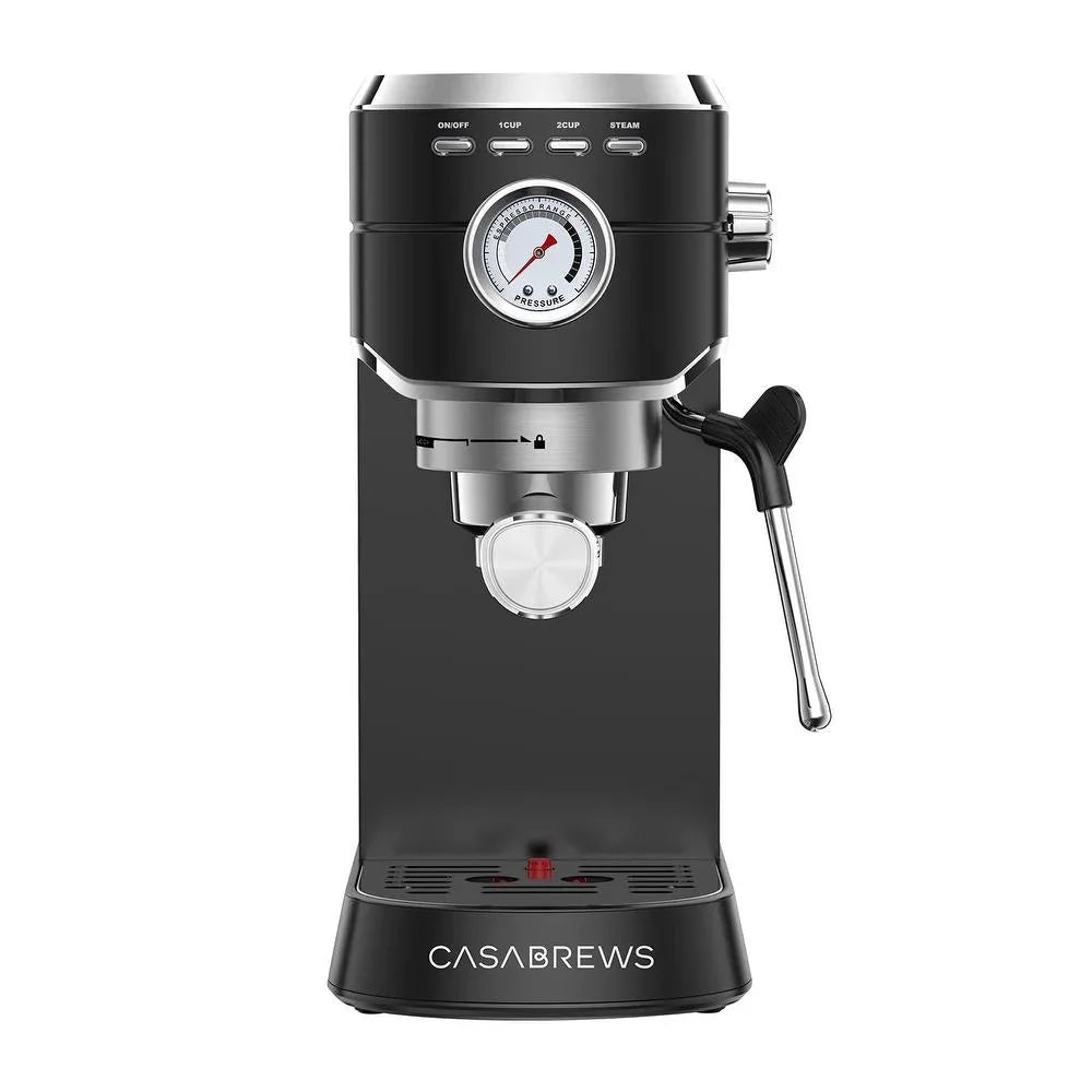 20 Bar Espresso Machine with Milk Frother, Stainless Steel J21637