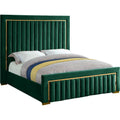 Solid Wood Velvet Queen Bed H569