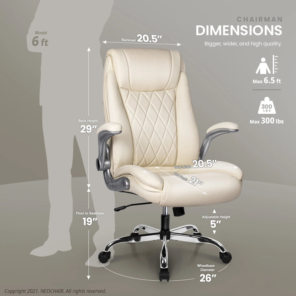 Black Ergonomic High Back Leather Office Chair K846782