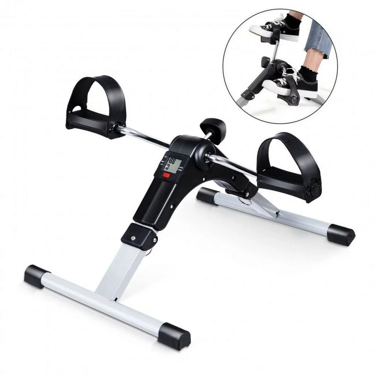 Folding Pedal Exercise Bike with Electronic Display I644