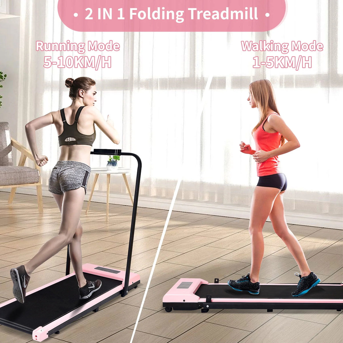 2 in 1 Folding Electric Treadmill F730