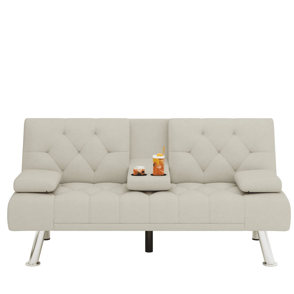 Gray Convertible Futon Sofa Bed N8742