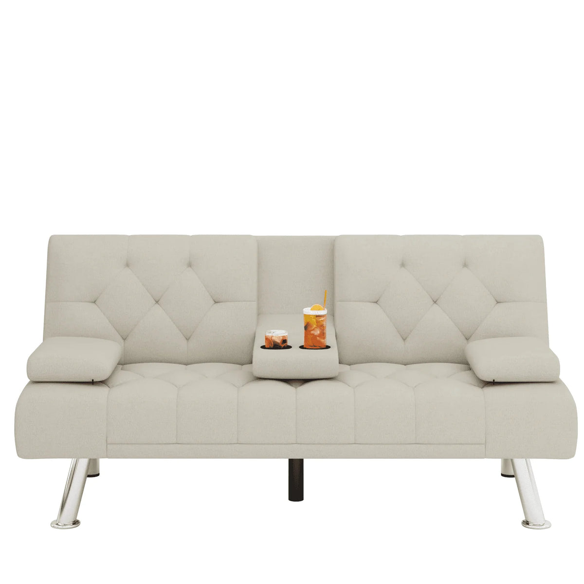 Gray Convertible Futon Sofa Bed N8742