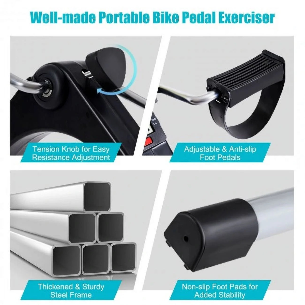 Folding Pedal Exercise Bike with Electronic Display I644
